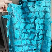 Аксессуары handmade. Livemaster - original item Stole-gossamer silk felted Tiffany. Handmade.