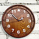 Wall clock made of ash, Watch, Moscow,  Фото №1