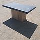 Журнальный / обеденный стол из бетона на дубовом подстолье. Столы. Tormund. Интернет-магазин Ярмарка Мастеров.  Фото №2