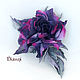 Rose brooch 'collet'. Silk flowers, cloth flowers, Flowers, Moscow,  Фото №1
