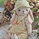 Тедди Зайка 29 см/ Teddy Bunny. Мишки Тедди. Cozy Josie. Ярмарка Мастеров.  Фото №8