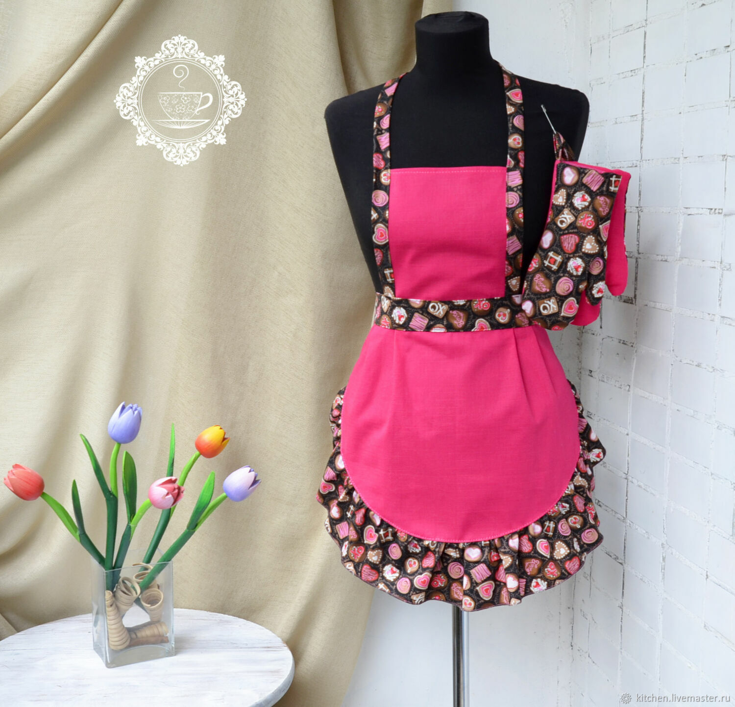 Фартуки: Фартук передник для девушки Шоколадный – купить онлайн на ...