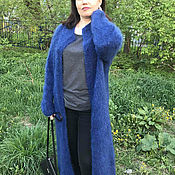Свитеры: Женский вязаный свитер из натуральной пряжи