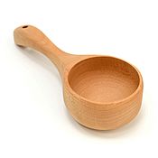 Посуда handmade. Livemaster - original item Wooden ladle 120 ml. Kitchen bucket. Handmade.