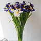 Swamp iris polymer clay, Flowers, Orel,  Фото №1