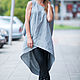 Asymmetrical summer tunic made of linen - TU0475LE. Tunics. EUG fashion. Online shopping on My Livemaster.  Фото №2