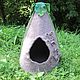 Felted cat cave. Pet House. Felt Style (Olena). Online shopping on My Livemaster.  Фото №2