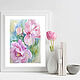 Painting watercolor peonies. Pictures. Yulia Berseneva ColoredCatsArt. Online shopping on My Livemaster.  Фото №2