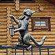 Светильник:улица:сад «Кот с фонарём», Светильники садовые, Краснодар,  Фото №1