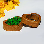 Свадебный салон handmade. Livemaster - original item Wooden jewelry box for wedding rings. Handmade.