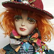 Интерьерная кукла: Алиса и Шляпник в стране чудес