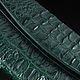 Кошелек-клатч женский из кожи крокодила IMA0007VG2. Кошельки. CrocShop товары из экзотической кожи. Ярмарка Мастеров.  Фото №9