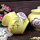 Винтаж: Сливочник-Молочник. Ручная роспись. фз.Пролетарий. СССР. Сервизы винтажные. 'Советское Наследие'. Ярмарка Мастеров.  Фото №5