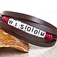 Personalized Genuine Leather Letter Bracelet. Braided bracelet. Made In Rainbow. My Livemaster. Фото №5