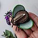 Заказать Брошки Жуки 3D. Ольга Юрова (Russian soutache). Ярмарка Мастеров. . Брошь-булавка Фото №3