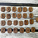 American walnut Futhark, Runes, Moscow,  Фото №1