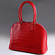 Crocodile leather women's bag, handmade IMA0943R4. Classic Bag. CrocShop. Online shopping on My Livemaster.  Фото №2