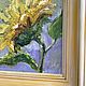 Картина маслом «Подсолнух», в раме, 28-28. Картины. Жанна Щепетова. Ярмарка Мастеров.  Фото №10