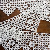 Винтаж handmade. Livemaster - original item Border valance vintage knitted lace 21h190 cm. Handmade.