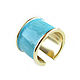 Blue Enamel Ring, Enamel ring, minimalism ring, Rings, Moscow,  Фото №1