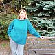 Джемпер Бирюза. Джемперы. Нужные вещи от Ольги (Olgaolga26). Ярмарка Мастеров.  Фото №6