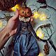 Будуарная кукла Qween Pumpkin. Куклы и пупсы. Мария (Maximovamary). Интернет-магазин Ярмарка Мастеров.  Фото №2