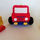 Knitted truck Soft toy truck Red truck. Stuffed Toys. sunnytoys-gifts. My Livemaster. Фото №5