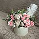 Soap flowers with a toy, Bouquets, Moscow,  Фото №1