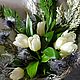 Букет Эрингиум и Бруния" Живые Интерьерные цветы в подарок. Букеты. DARK FLORIST Флористика Декор ЦВЕТЫ. Ярмарка Мастеров.  Фото №8