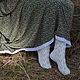 Calcetines: La promoción! Calcetines de plumas de rejilla para mujer. Socks. Down shop (TeploPuha34). Ярмарка Мастеров.  Фото №4