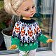 Свитер "Лисички". Одежда для кукол. MiniModa. Ярмарка Мастеров.  Фото №4