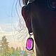 Серьги "Неожиданный поворот" стекло. Серьги классические. Миллер Елена. Стекло.. Ярмарка Мастеров.  Фото №6