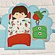 Заказать Развивающая книжка Клубничный домик. Книги из фетра «Фетроцветик». Ярмарка Мастеров. . Кубики и книжки Фото №3