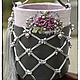 Bag-bucket with macrame Romantic young Lady. Clutches. VeninnaS. My Livemaster. Фото №5