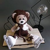 Куклы и игрушки handmade. Livemaster - original item Teddy Bear-figure skater (boy), handmade. Handmade.
