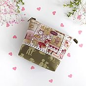 Сумки и аксессуары handmade. Livemaster - original item Cosmetic bag Rendezvous-r Moore-moore Gift to a girl on February 14 or March 8. Handmade.