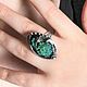 Azurmalachite ring 925 silver ALS0035. Rings. Sunny Silver. Online shopping on My Livemaster.  Фото №2
