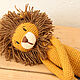 Knitted lion long legged toy. Stuffed Toys. Amigurushka. My Livemaster. Фото №4