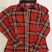 Винтаж handmade. Livemaster - original item Ready plaid shirt,cotton,vintage Indonesia,size 44-46. Handmade.