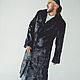 Mens Black Fur Coat, Mens outerwear, Moscow,  Фото №1