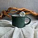 Заказать Кружка из керамики малахит. Darika Ceramics |Керамика. Ярмарка Мастеров. . Кружки и чашки Фото №3