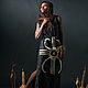 Straight Silhouette Sleeveless Long Linen Dress «Galactic». Dresses. mongolia. Online shopping on My Livemaster.  Фото №2