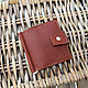Money clip made of genuine leather 'Mini' (brown), Clamps, Moscow,  Фото №1