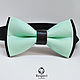 Tie mint Duo / bow tie, mint wedding, Ties, Moscow,  Фото №1