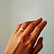 Anillos de boda de plata para parejas (Ob47). Engagement rings. anna-epifanova. Ярмарка Мастеров.  Фото №5