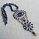 Pendant with sodalite Cosmic Nebula Pendant with stones. Pendant. biser-Mily. Online shopping on My Livemaster.  Фото №2