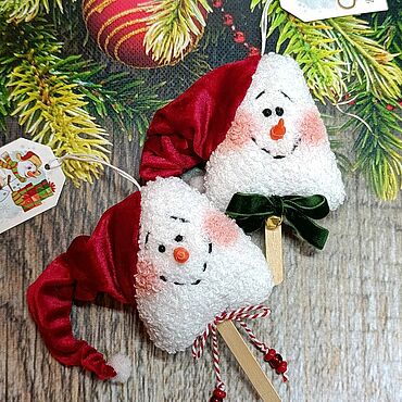 Куклы и игрушки ручной работы. Ярмарка Мастеров - ручная работа Снеговик - мороженое Пломбир.. Handmade.