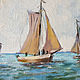 Order To buy oil painting, Buy seascape with sailboat. Sea. pirogov-maxim. Livemaster. . Pictures Фото №3
