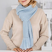 Аксессуары handmade. Livemaster - original item Mohair openwork scarf 