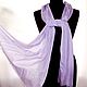 Silk scarf lilac women's spring demi-season silk scarf. Scarves. Silk scarves gift for Womans. My Livemaster. Фото №5